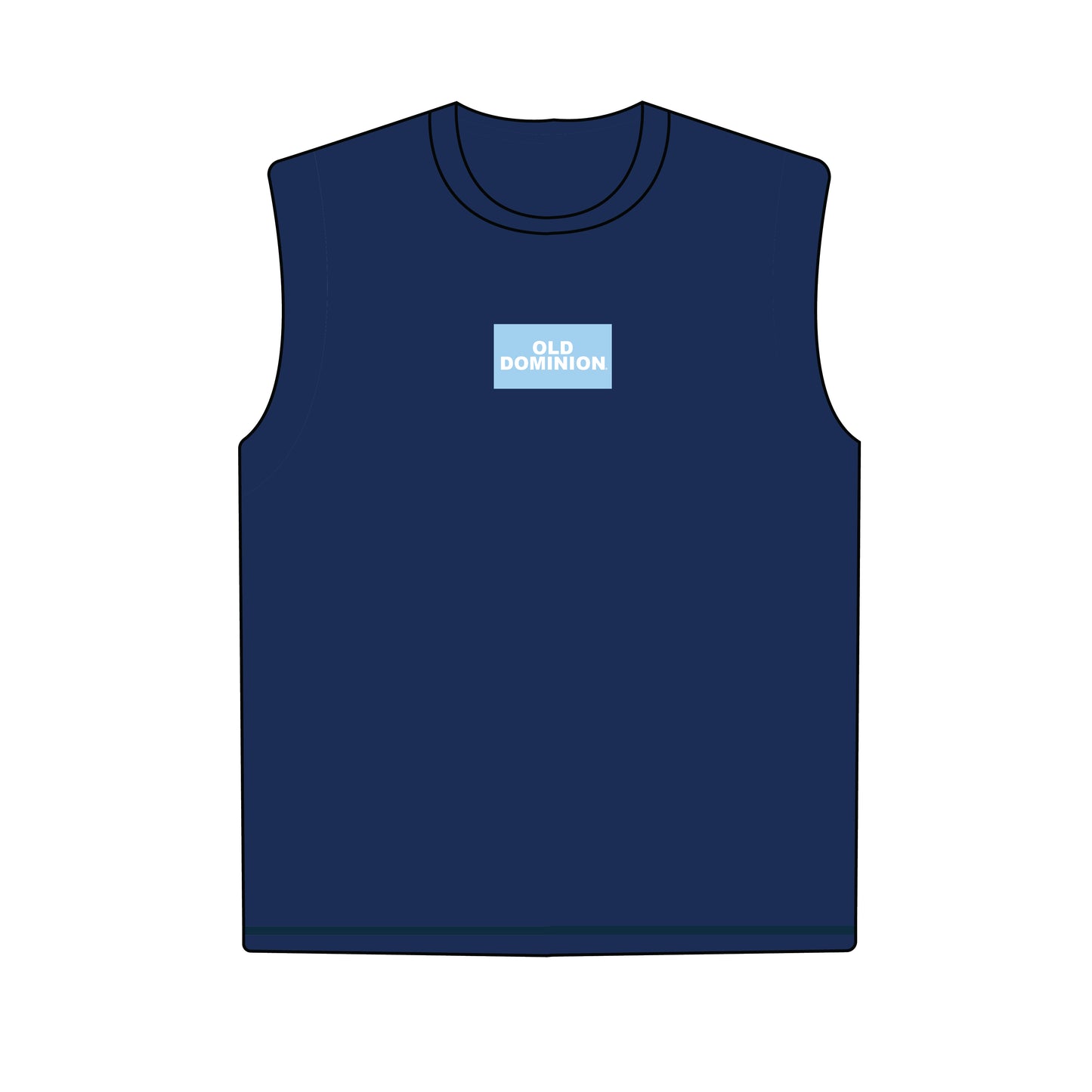The Anna Active Tank Old Dominion Woven Label | Navy
