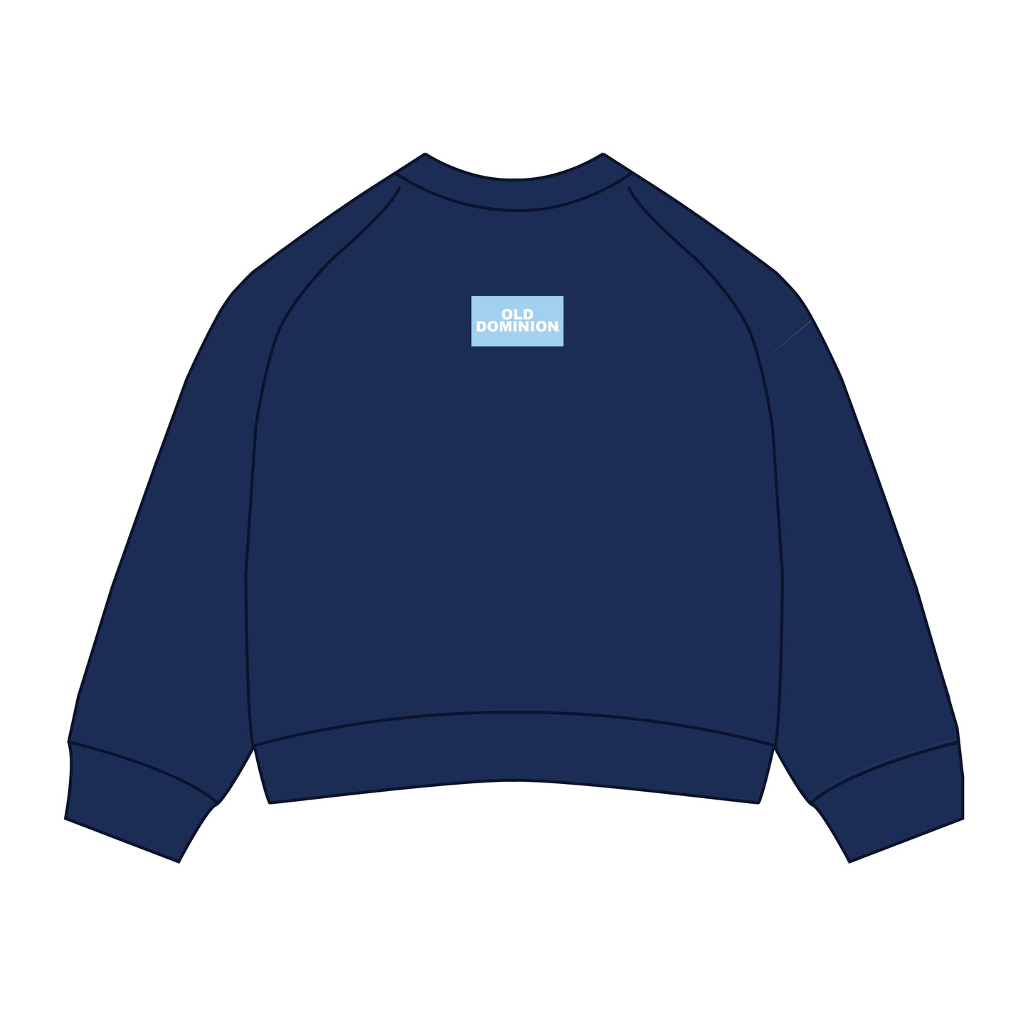 The Ava Airy Crewneck Navy | Old Dominion Woven Label