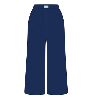 The Ava Airy Pants Old Dominion Woven Label | Navy
