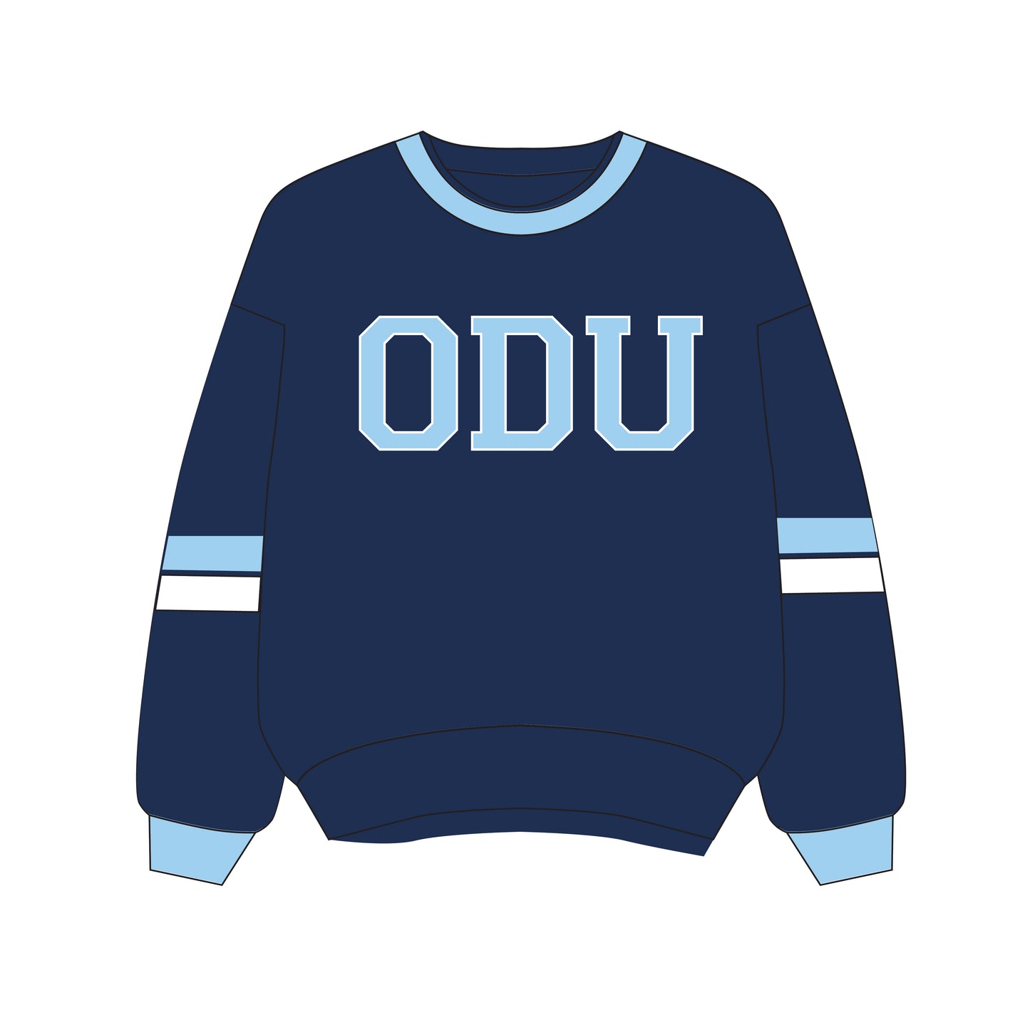 The Virginia Varsity Crewneck Old Dominion | Youth Navy