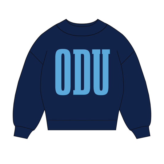 The Madi Varsity Mockneck Old Dominion | Navy