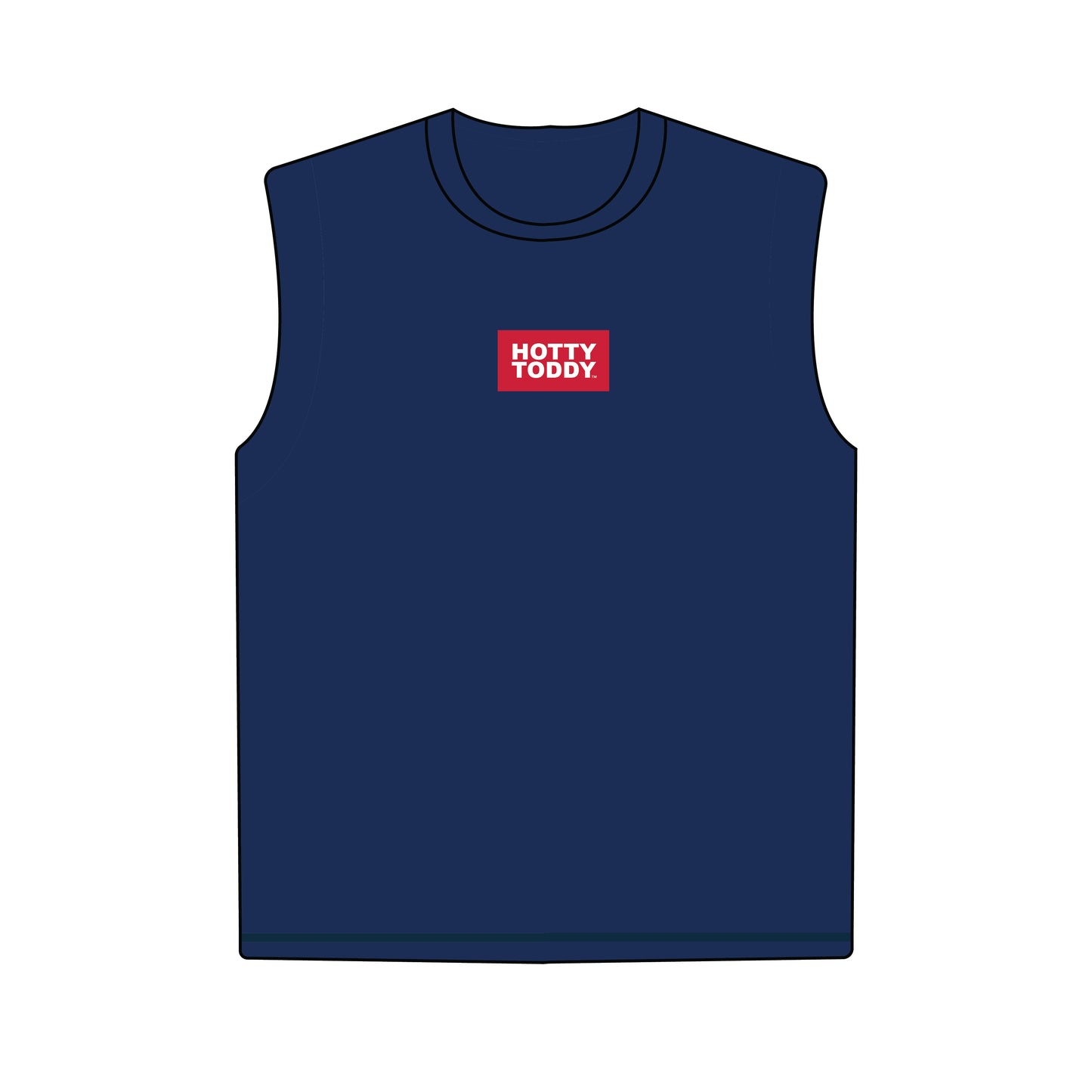 The Anna Active Tank Hotty Toddy Woven Label | Navy