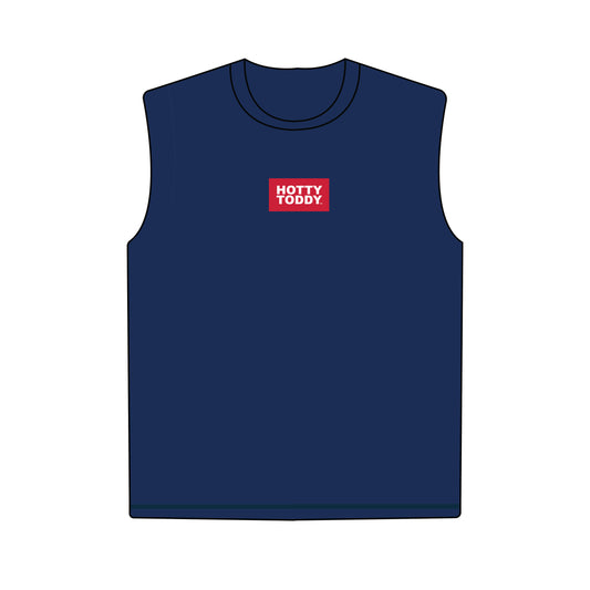 The Anna Active Tank Hotty Toddy Woven Label | Navy