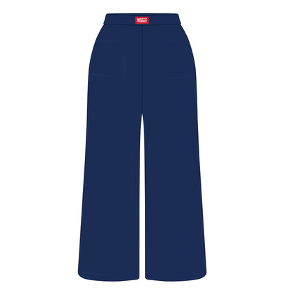 The Ava Airy Pants Hotty Toddy Woven Label | Youth Navy