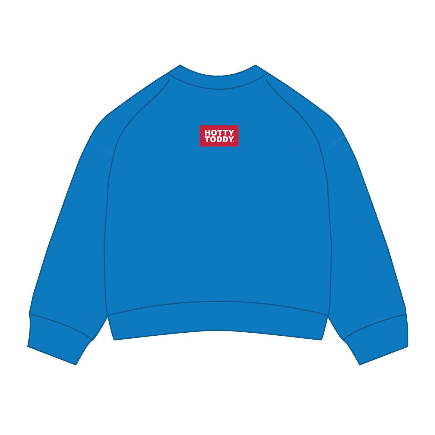 The Ava Airy Crewneck Hotty Toddy Woven Label | Powder Blue