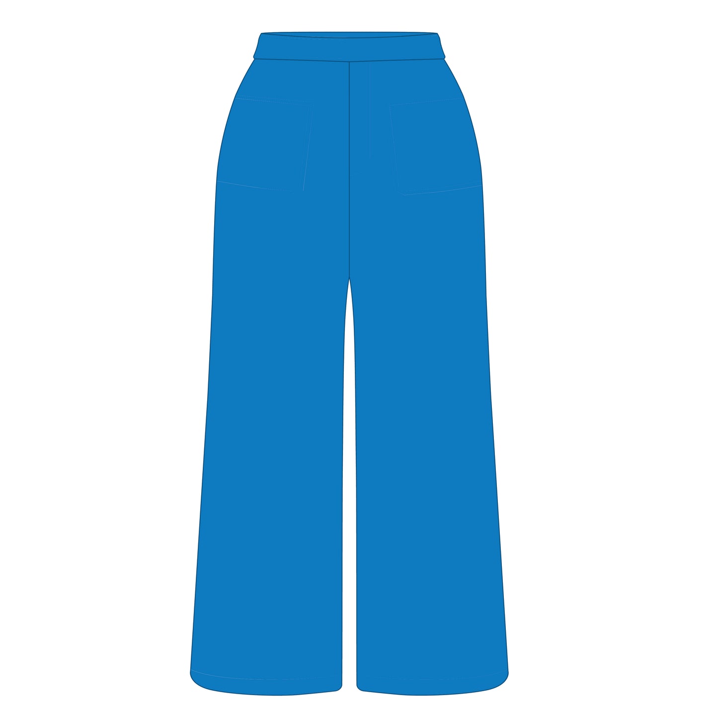 The Ava Airy Pants Hotty Toddy Woven Label | Powder Blue