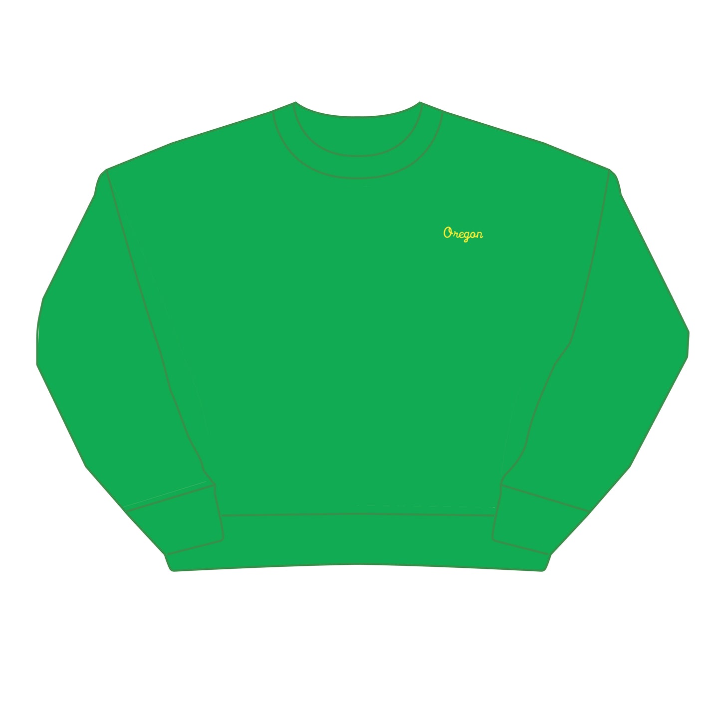 The Brooke Solid Crewneck Oregon | Kelly Green