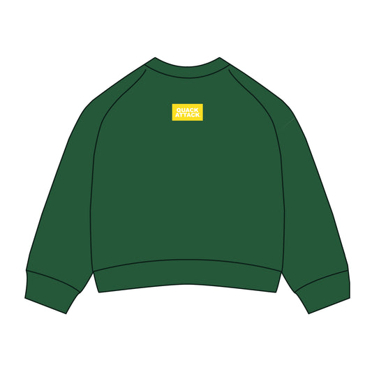 The Ava Airy Crewneck Oregon Quack Attack | Youth Kelly Green