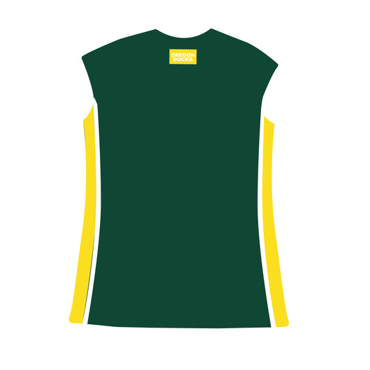 The Campbell Cap Sleeve Dress Quack Attack Woven Label | Kelly Green