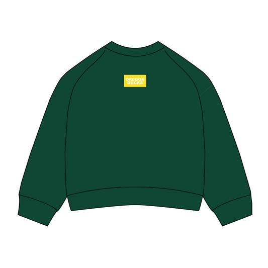 The Ava Airy Crewneck Oregon Quack Attack | Kelly Green