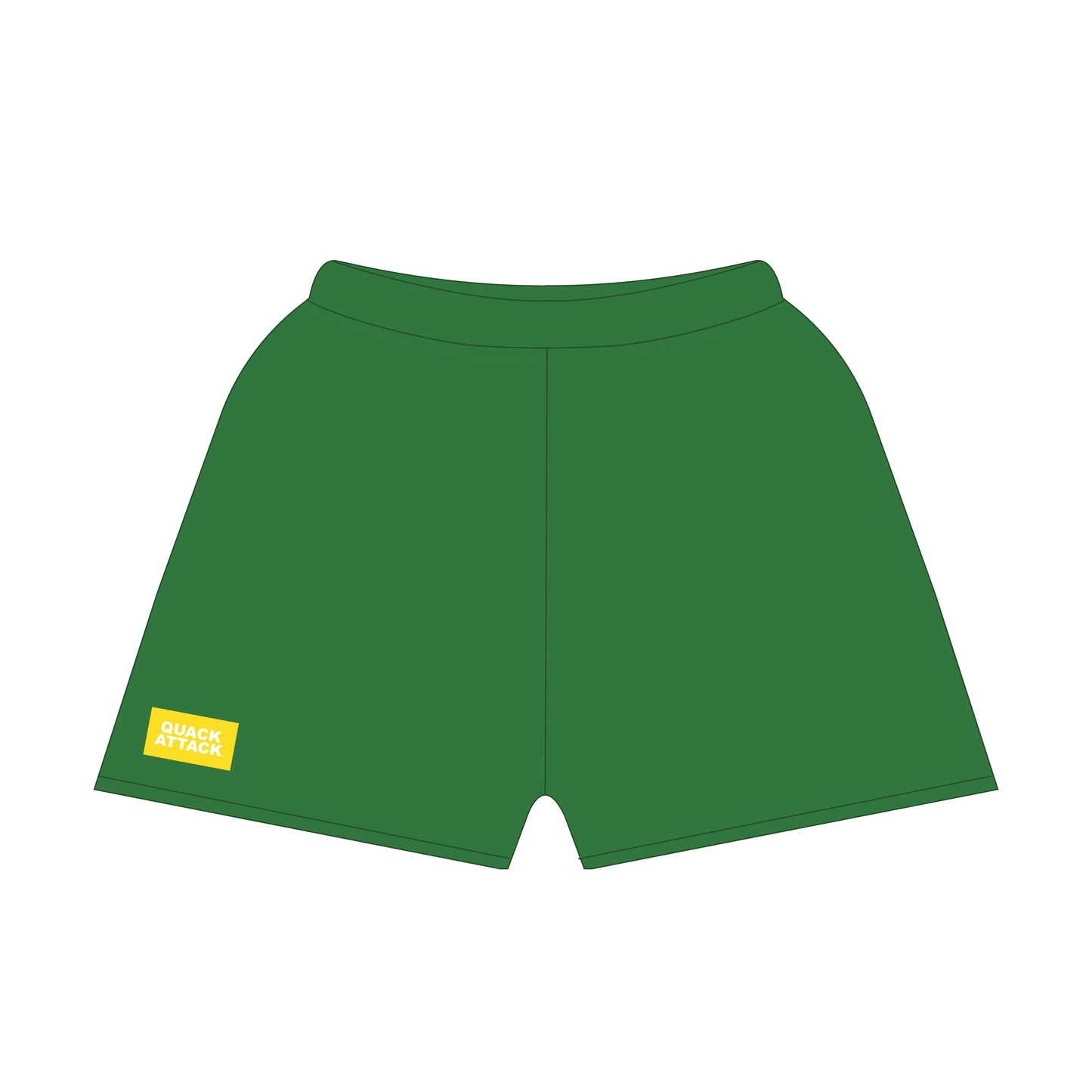 The Becca Shorts Quack Attack Woven Label | Kelly Green