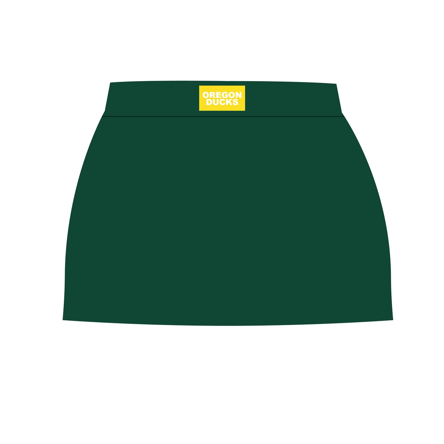 The Hayden High Waisted Skort Oregon Ducks Woven Label | Kelly Green