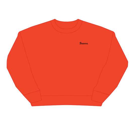 The Brooke Solid Crewneck Oregon State | Orange