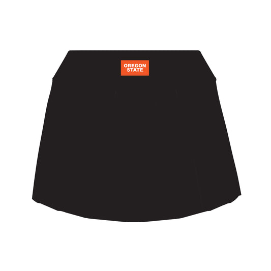 The Alli Tennis Skort Oregon State Woven Label | Black