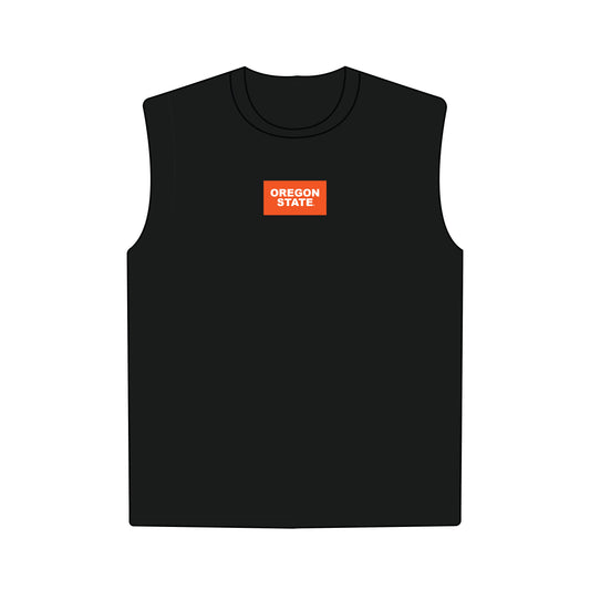 The Anna Active Tank Oregon State Woven Label | Black