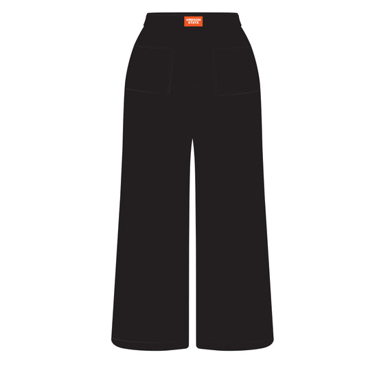 The Ava Airy Pants Oregon State Woven Label | Black