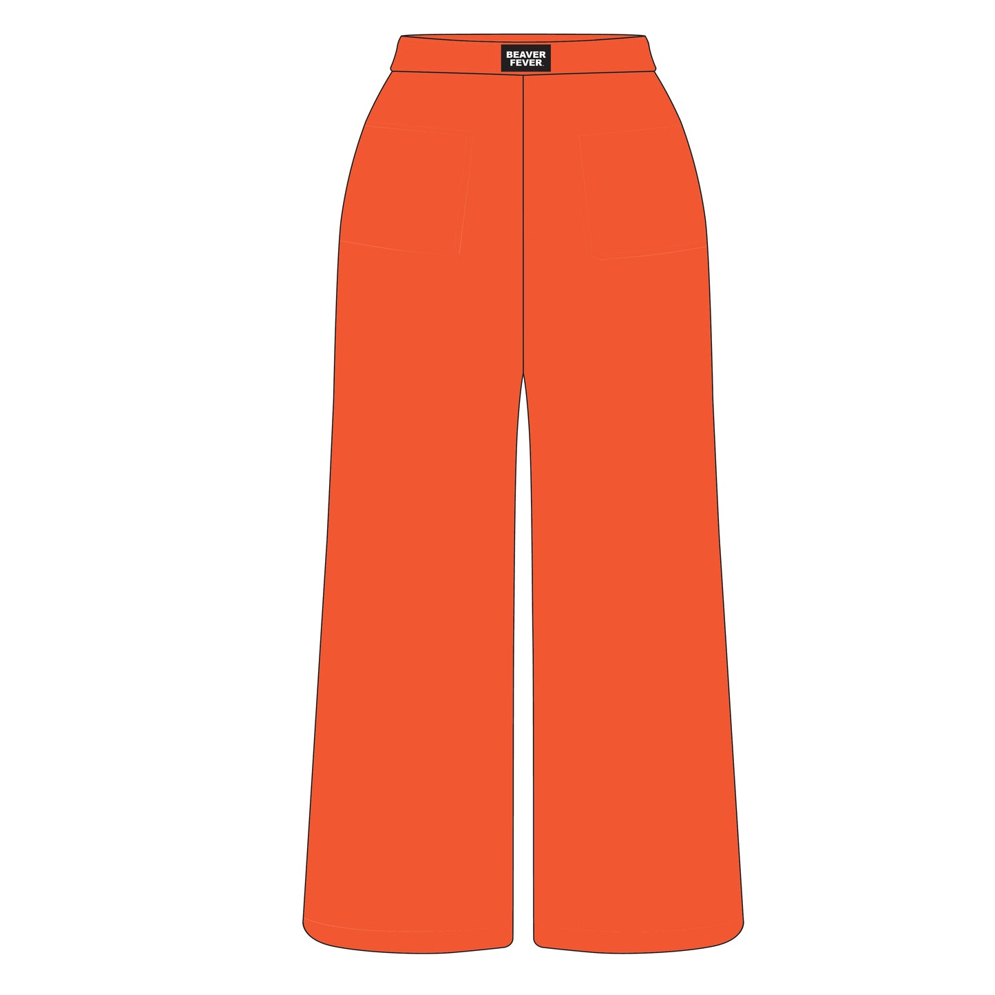 The Ava Airy Pants Beaver Fever Woven Label | Orange