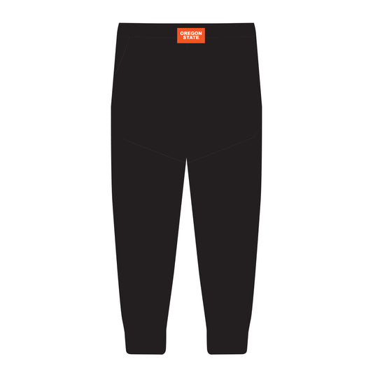 The Becca Joggers Oregon State Woven Label | Black