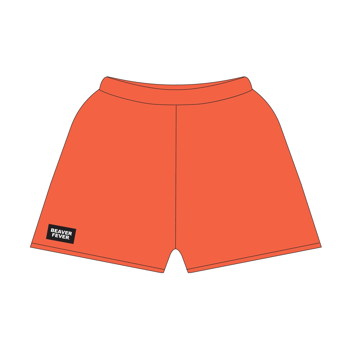 The Becca Shorts Beaver Fever Woven Label | Orange