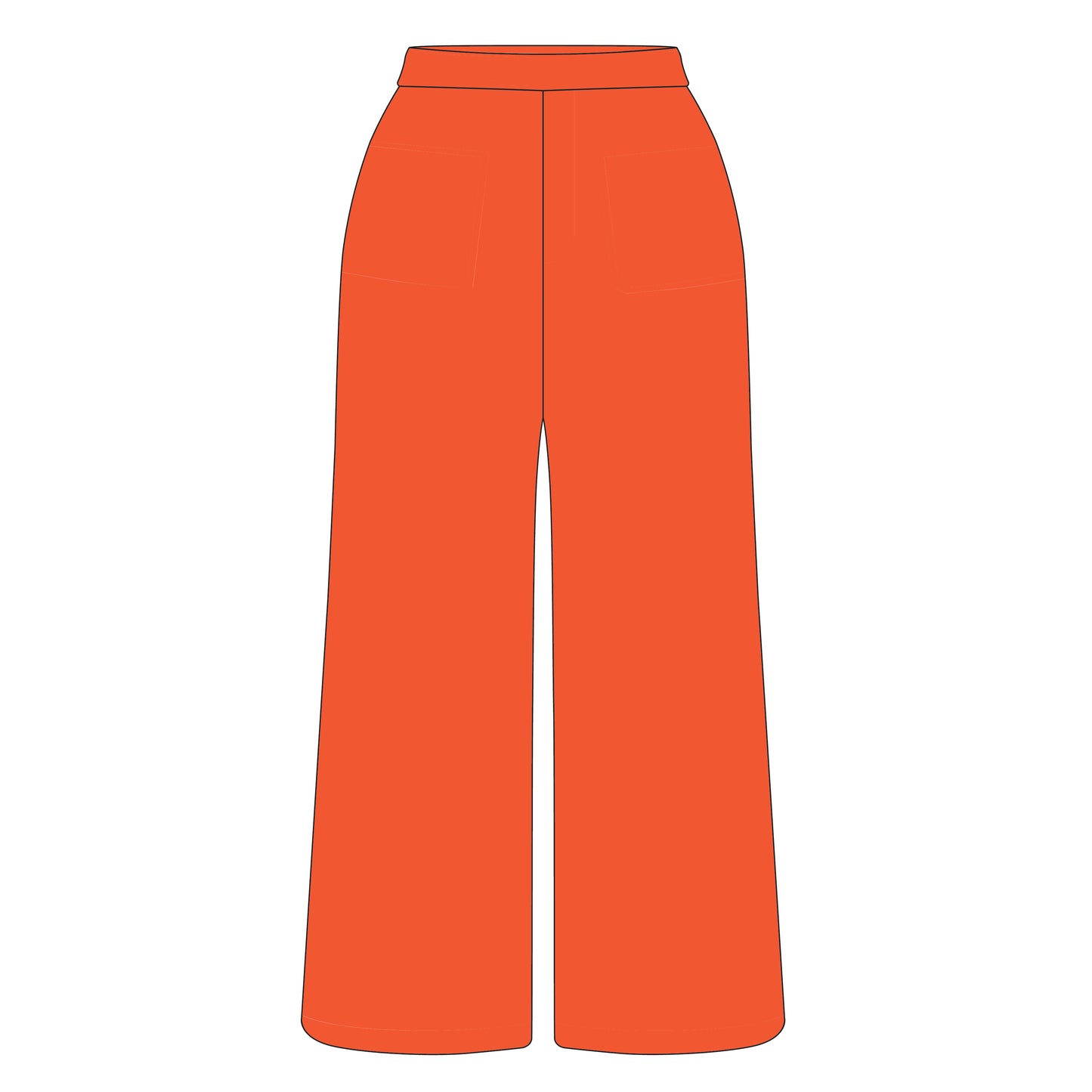 The Ava Airy Pants Beaver Fever Woven Label | Youth Orange