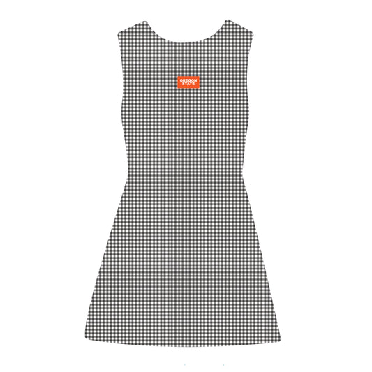 The Grace Gingham Dress Beaver Fever Woven Label | Black