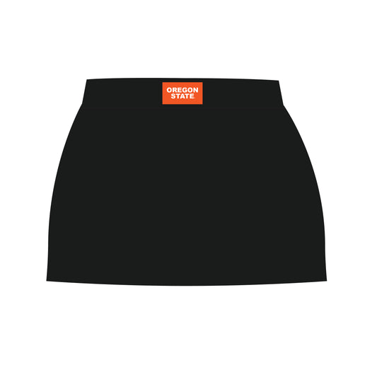 The Hayden High Waisted Skort Beaver Fever Woven Label | Black