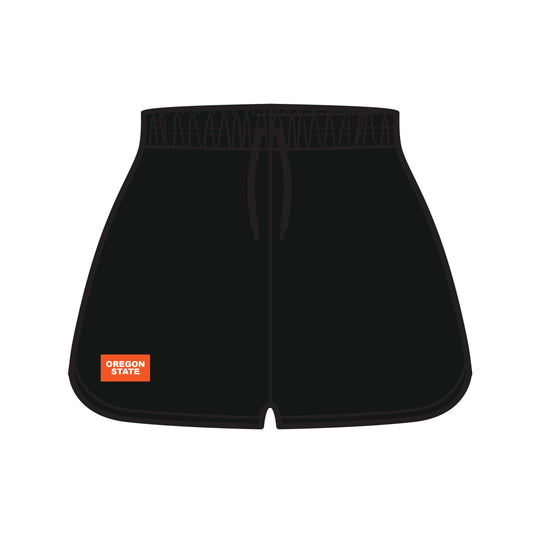 The Kristen Airy Lounge Shorts Oregon State Woven Label | Black