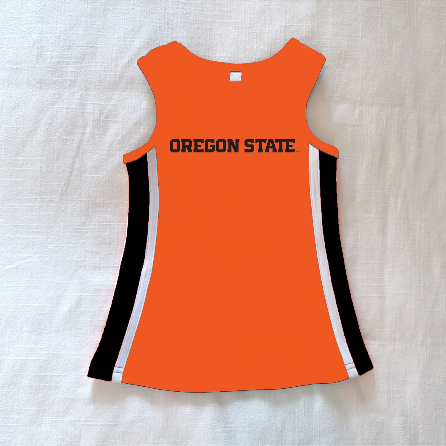 The Power Stripe Cheer Dress Oregon State | Youth Orange