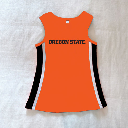 The Power Stripe Cheer Dress Oregon State | Youth Orange