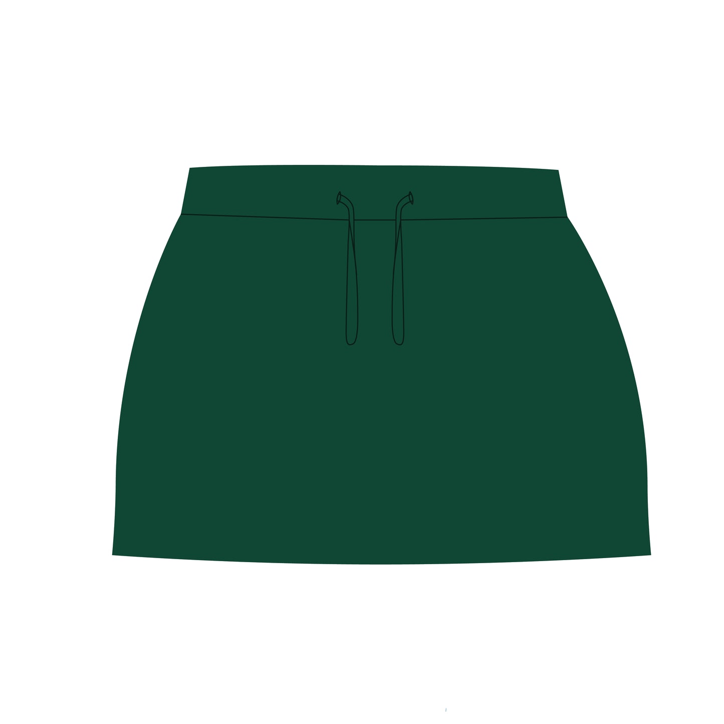 The Anna Active Skort Oregon Ducks Woven Label | Dark Green