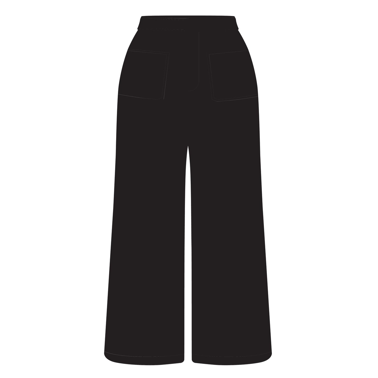 The Ava Airy Pants Oregon State Woven Label | Black