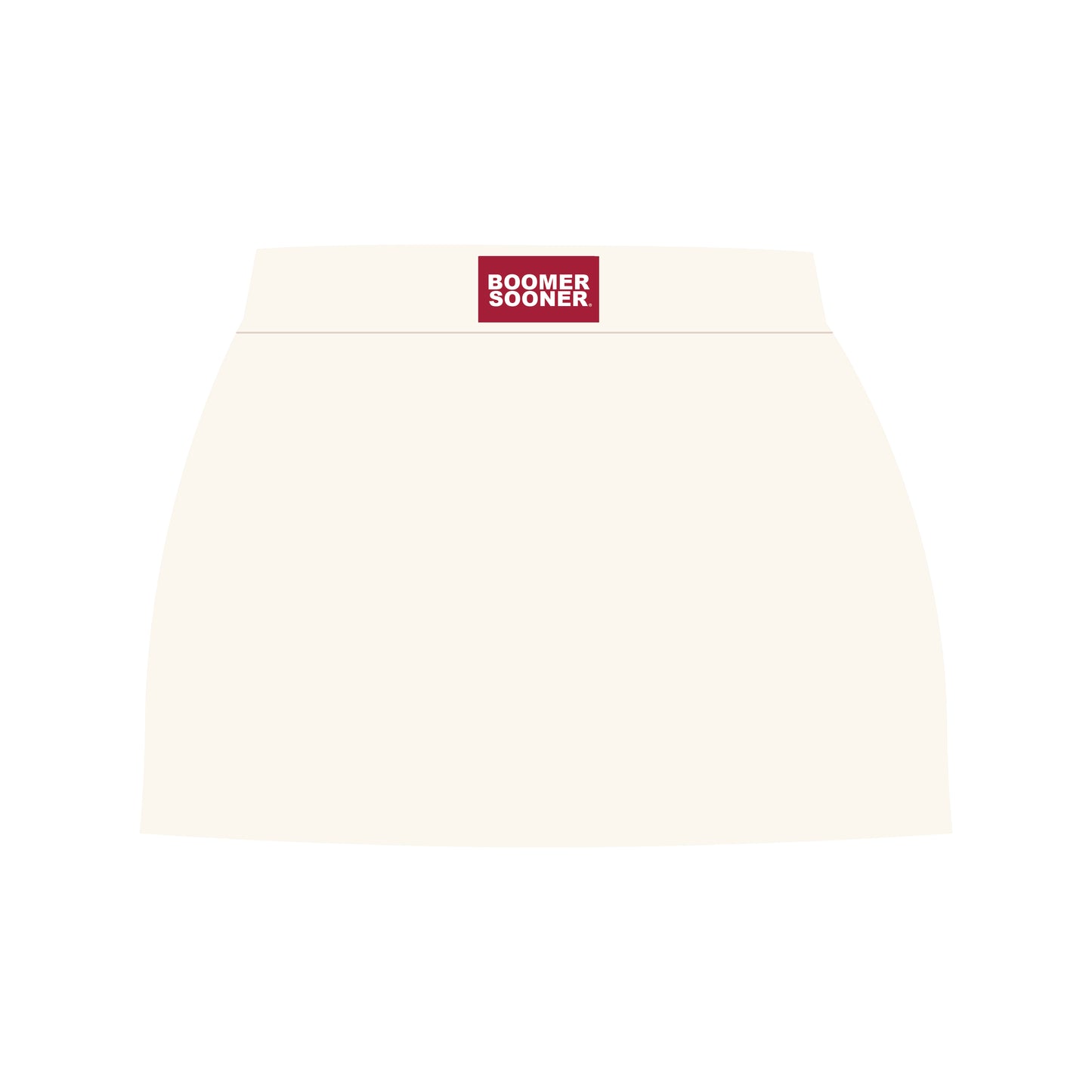 The Hayden High Waisted Skort Boomer Sooner Woven Label | Bone