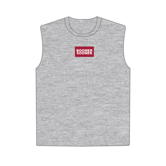 The Anna Active Tank Boomer Sooner Woven Label | Heather Grey