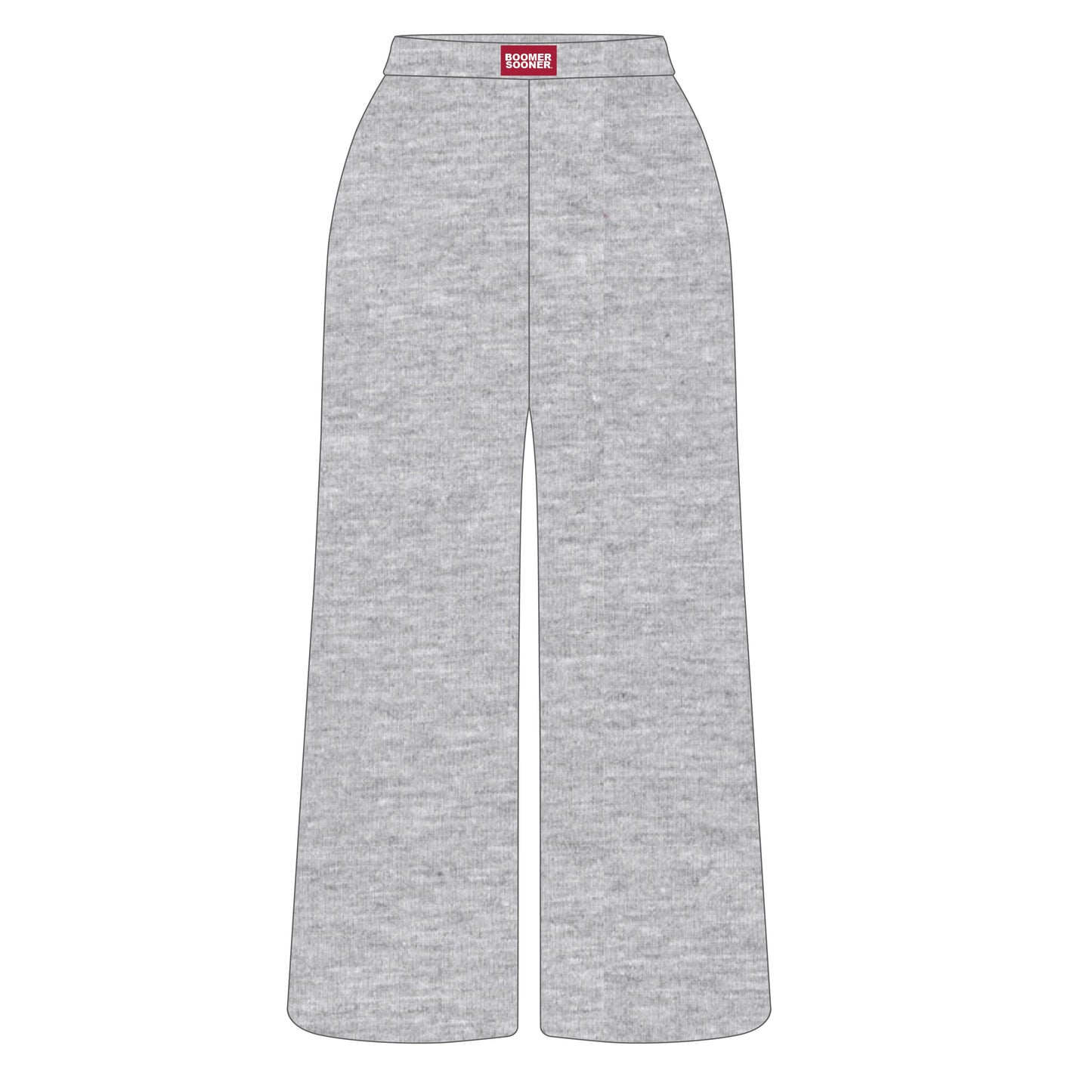 The Ava Airy Pants Boomer Sooner Woven Label | Heather Grey