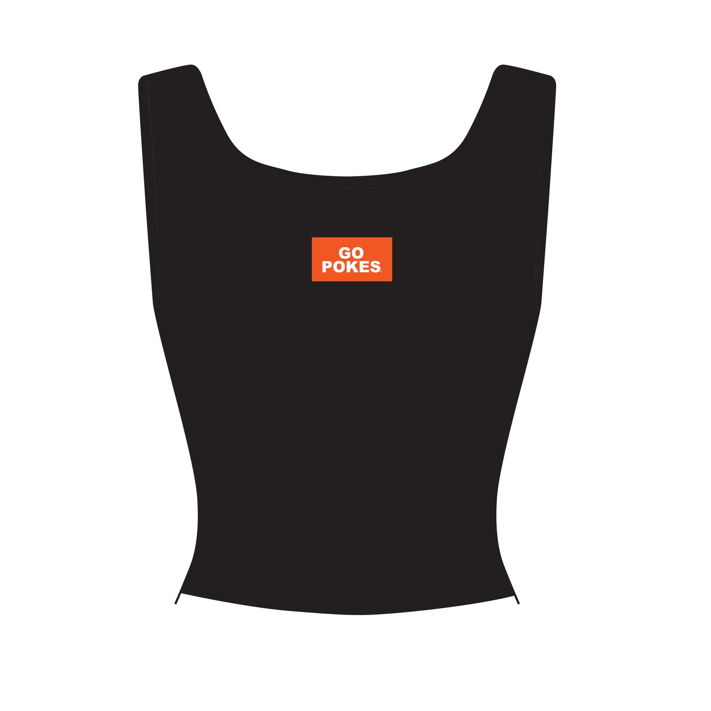 The Alli Ribbed Tank Go Pokes Woven Label | Youth Black
