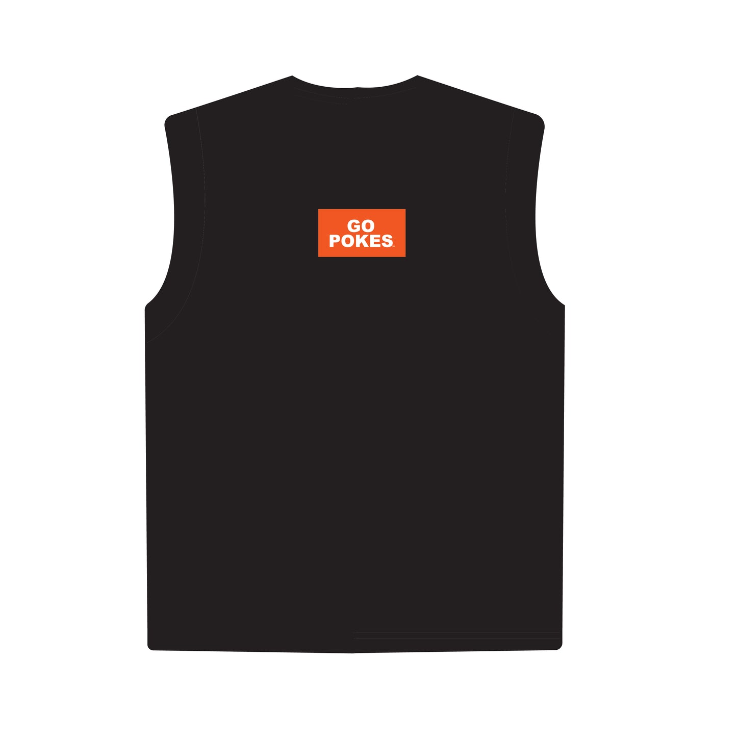 The Anna Active Tank Go Pokes Woven Label | Black