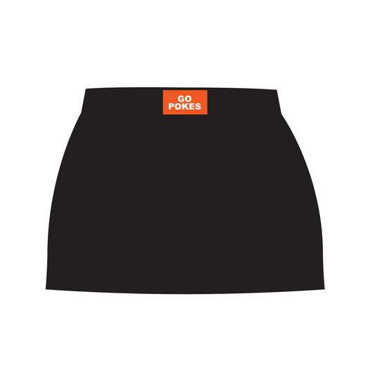 The Hayden High Waisted Skort Go Pokes Woven Label | Black