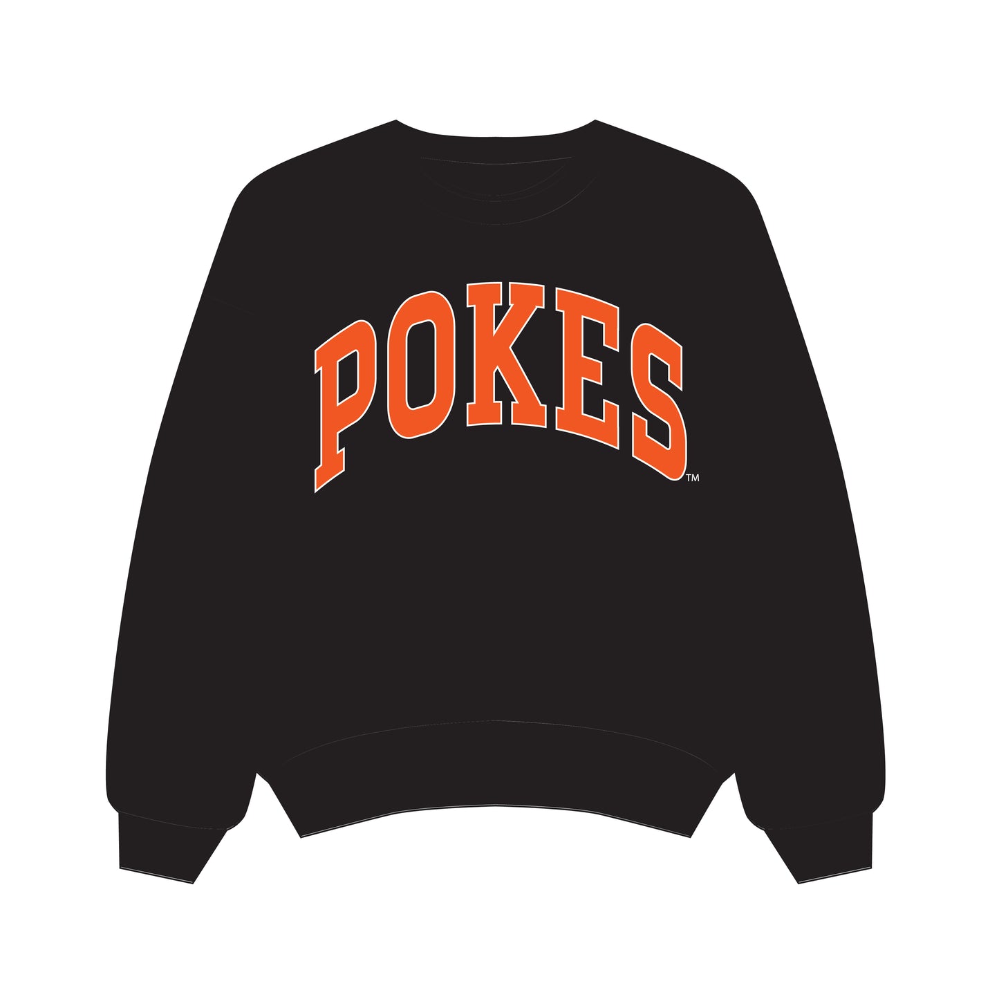 The Olivia Oversized Crewneck Pokes | Youth Black