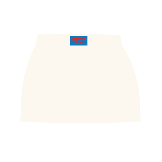 The Hayden High Waisted Skort Hotty Toddy Woven Label | Bone
