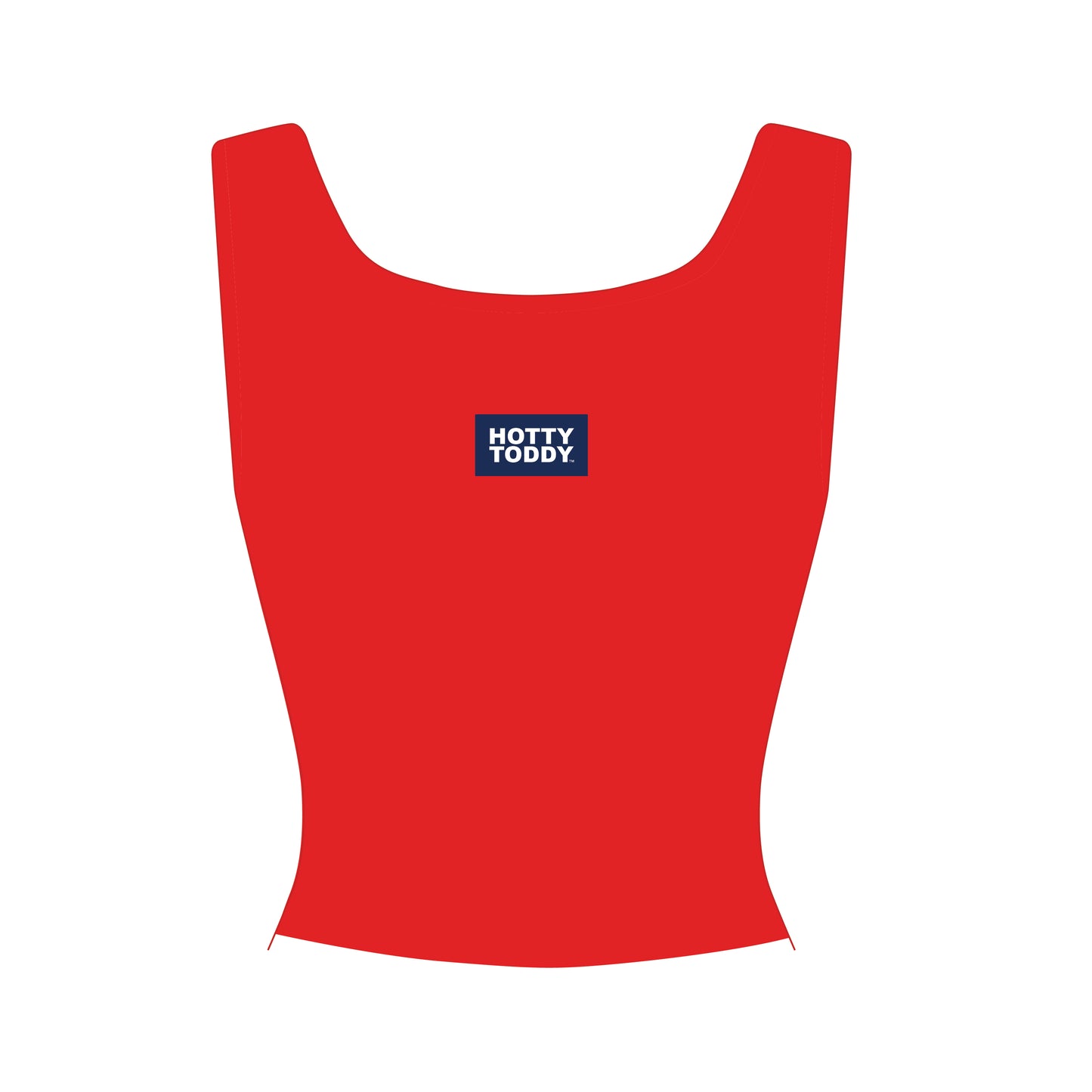 The Alli Ribbed Tank Hotty Toddy Woven Label | Youth Bright Red