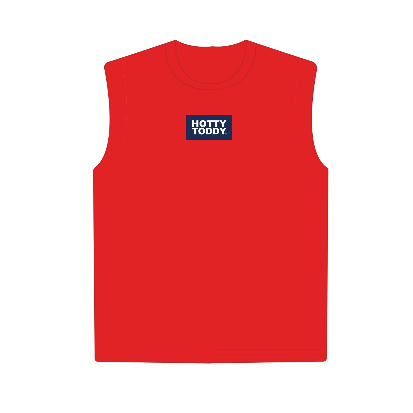 The Anna Active Tank Hotty Toddy Woven Label | Bright Red