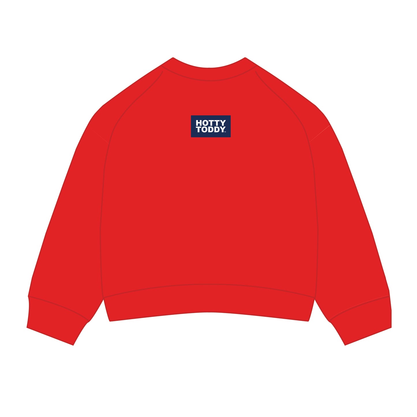 The Ava Airy Crewneck Hotty Toddy Woven Label | Youth Bright Red