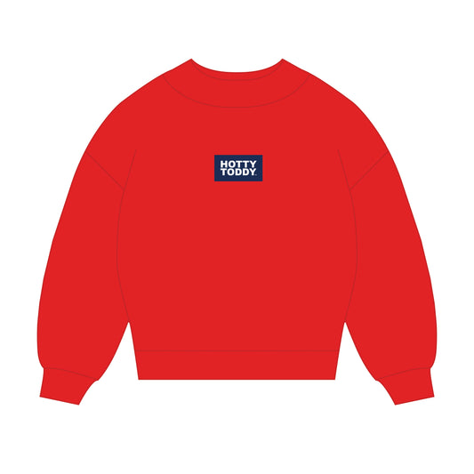 The Mary Mockneck Hotty Toddy Woven Label | Bright Red