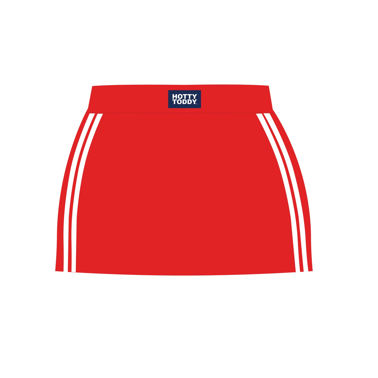 The Savannah Sporty Skort Hotty Toddy Woven Label | Bright Red