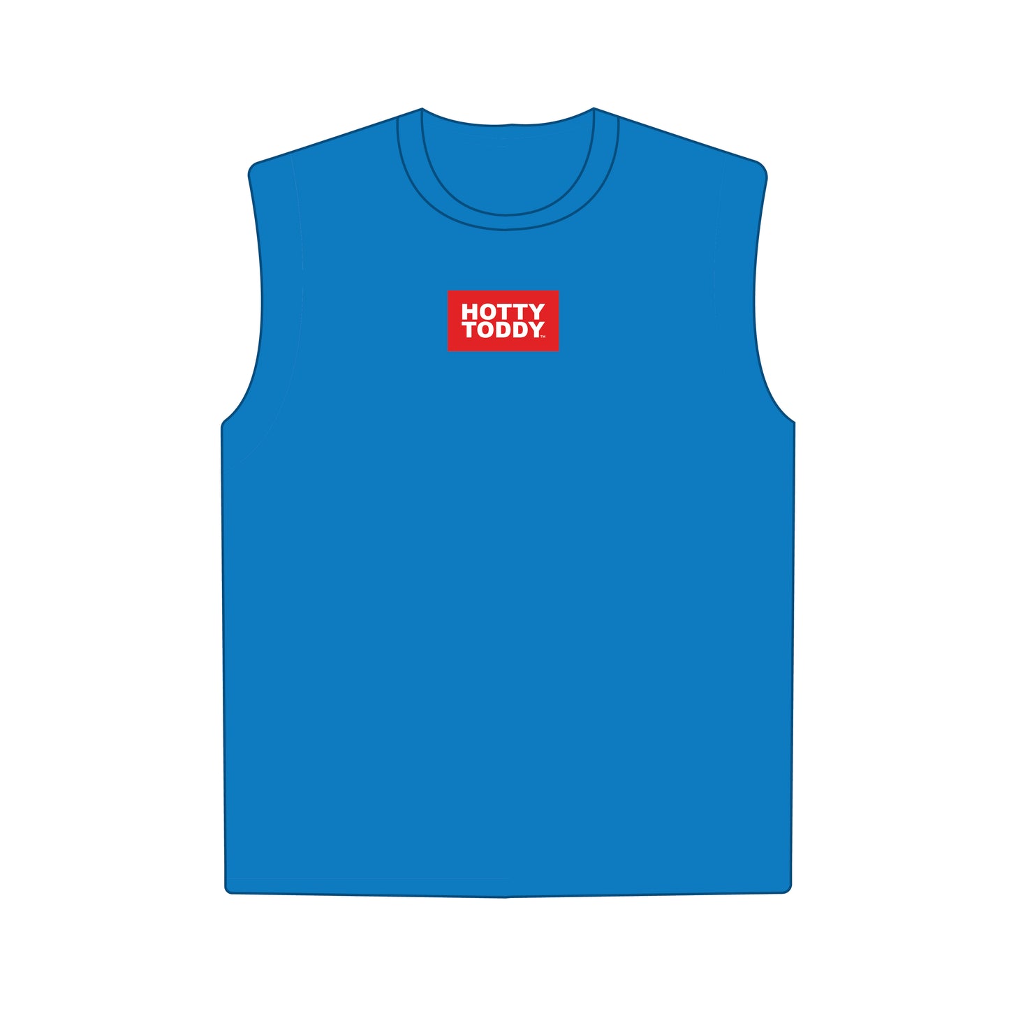 The Anna Active Tank Hotty Toddy Woven Label | Powder Blue