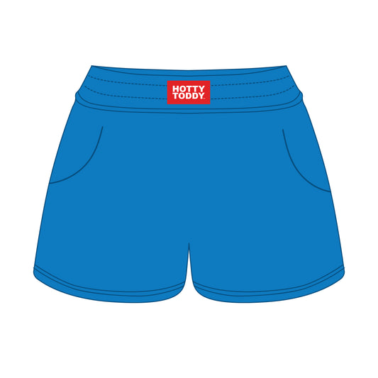 The Ava Airy Shorts Hotty Toddy Woven Label | Powder Blue