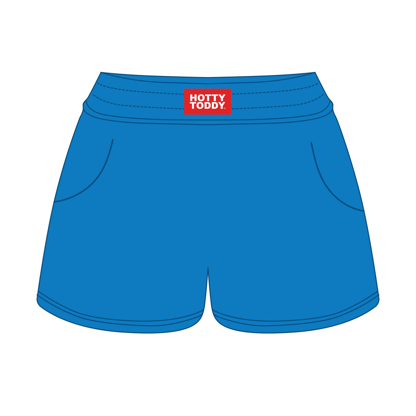 The Ava Airy Shorts Hotty Toddy Woven Label | Youth Powder Blue