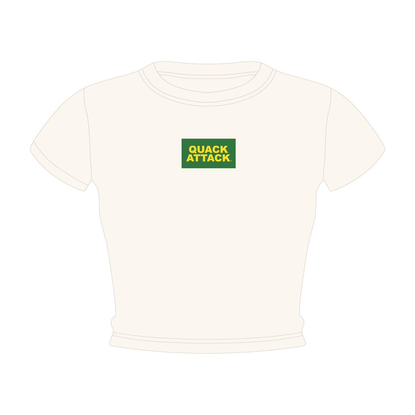The Raegan Ribbed Baby Tee Quack Attack Woven Label | Youth Bone