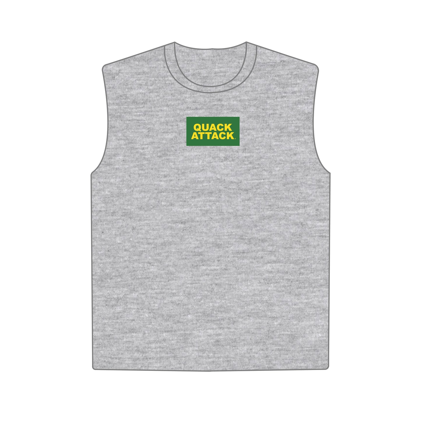 The Anna Active Tank Quack Attack Woven Label | Heather Grey