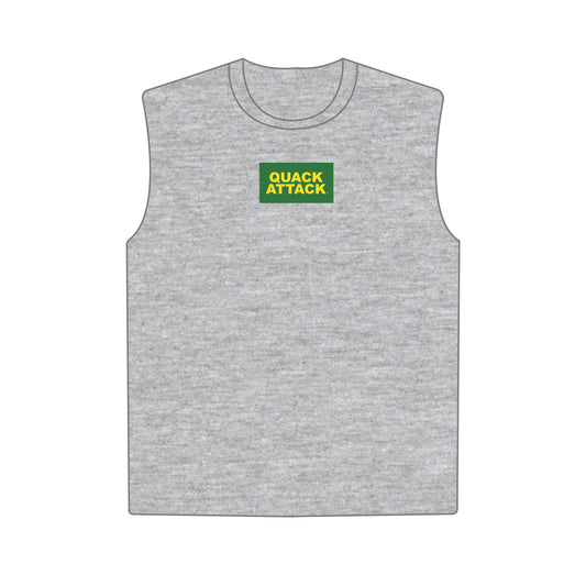 The Anna Active Tank Quack Attack Woven Label | Heather Grey